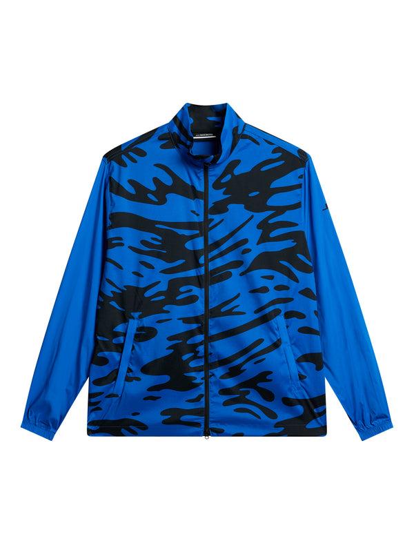 J.lindeberg Lear Printed Wind Jacket Neptune Nautical Blue