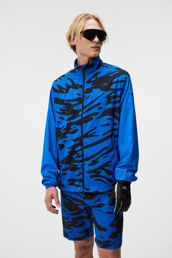 j.lindeberg Lear printed Wind jacket Neptune Nautical Blue
