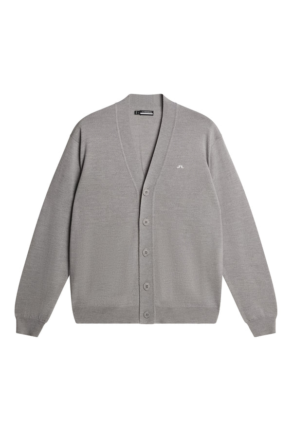 J.lindeberg Lucas Knitted Cardigan Light Grey Melange