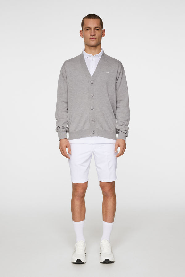 J.lindeberg Lucas Knitted Cardigan Light Grey Melange