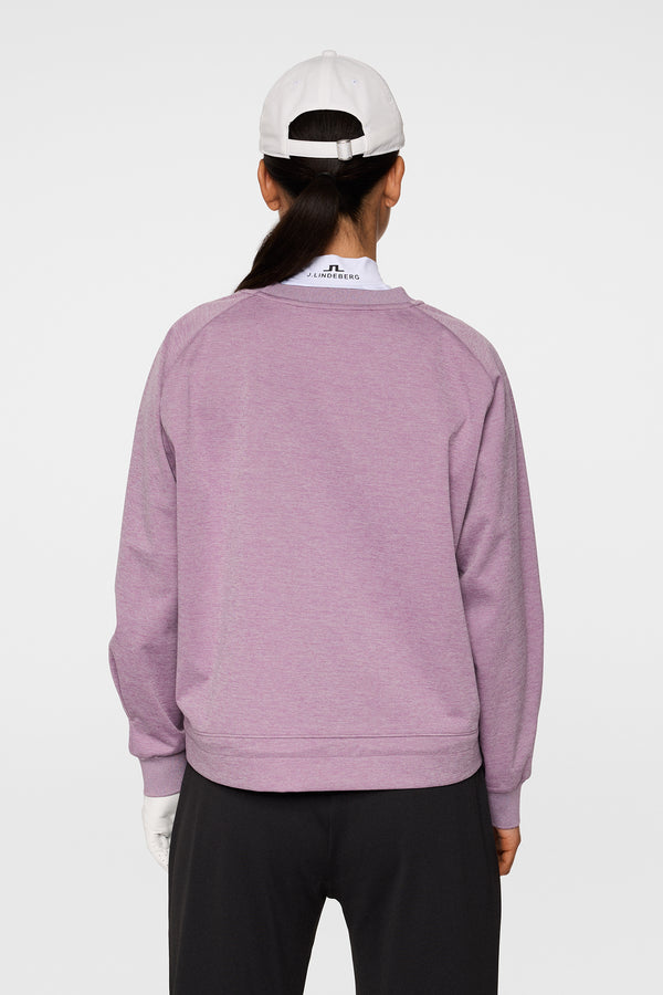 J.lindeberg Lucy Windblock Sweatshirt Very Grape Melange
