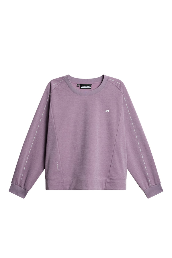 J.lindeberg Lucy Windblock Sweatshirt Very Grape Melange