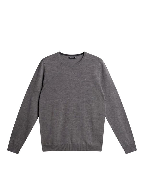 J.lindeberg Lyle Merino Crew Neck Sweater Grey Melange