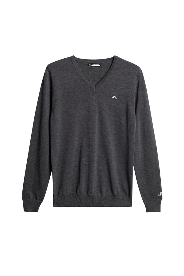 J.lindeberg Lymann Knitted Sweater Dark Grey Melange