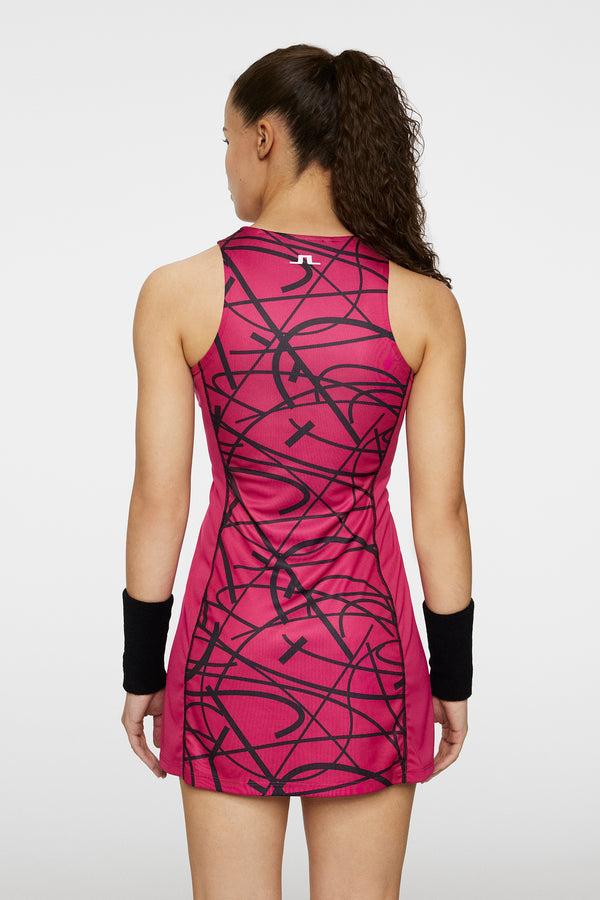 J.lindeberg Maddy Printed Dress Court Swirl Vivacious M