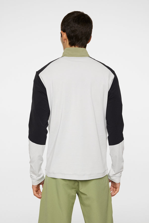 J.lindeberg Matias Zip Mid Layer Light Grey Melange