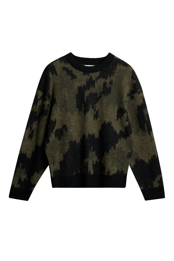 J.lindeberg Nate Graphic Jacquard Knit Forest Green