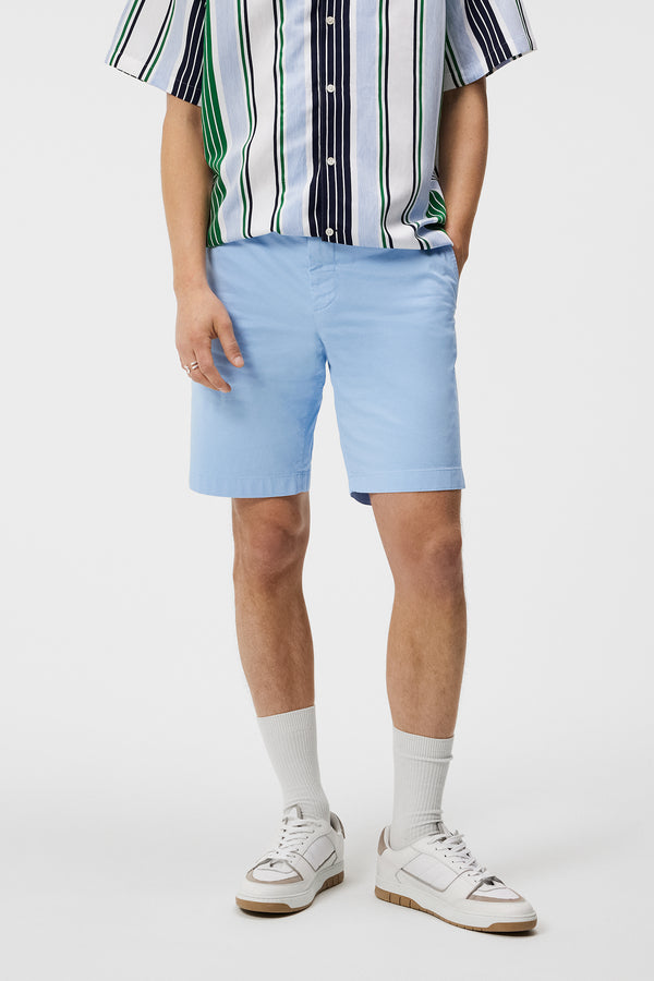 j.lindeberg Nathan Cloud Satin Shorts Chambray Blue