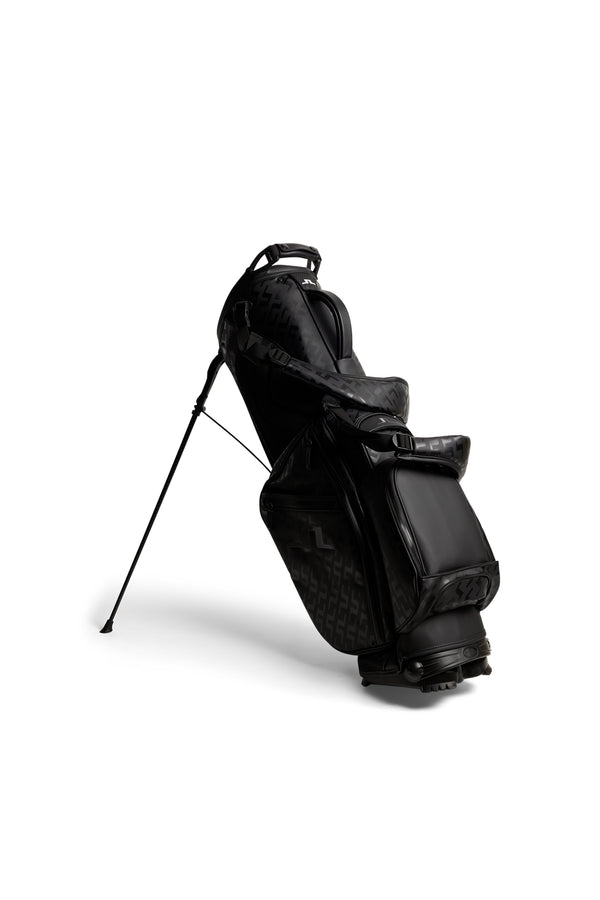 J.lindeberg Play Stand Bag Print Tour Geo Tonal Black M