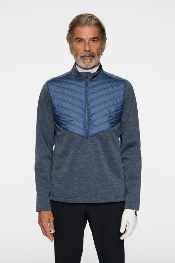 j.lindeberg Raph Quilt Hybrid Jacket Vintage Indigo Melange