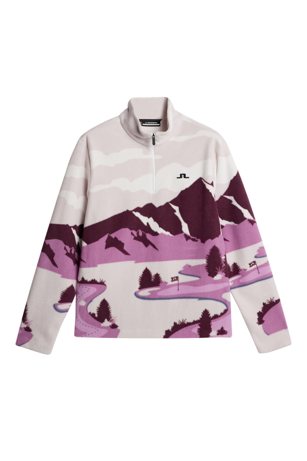 J.lindeberg Sammie Pile Jacket Landscape Fleece Purple L