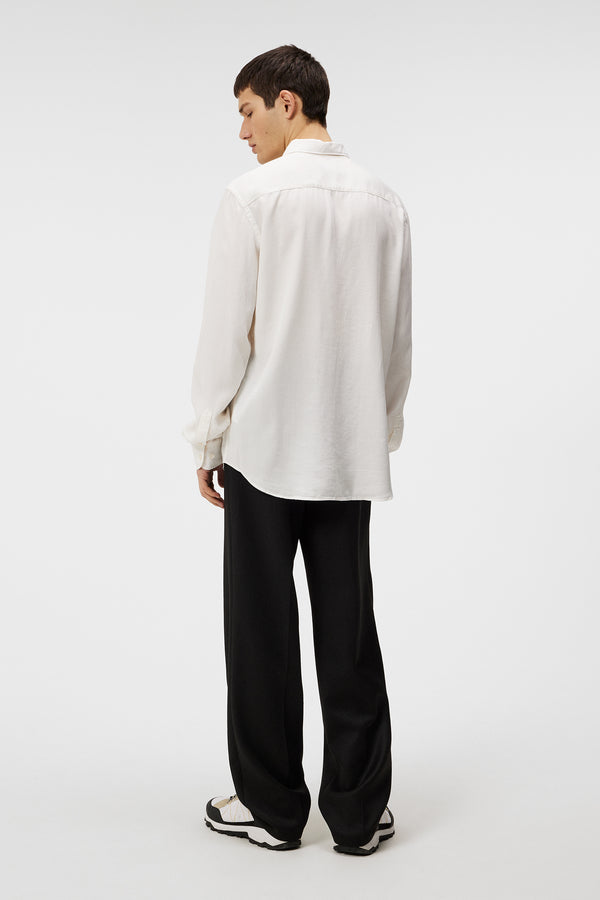 J.lindeberg Slim LS Comfort Tencel Shirt Cloud White