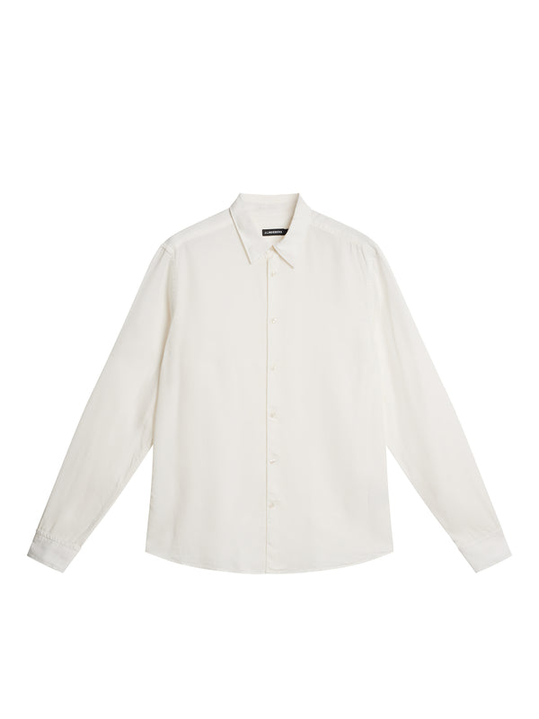 J.lindeberg Slim LS Comfort Tencel Shirt Cloud White