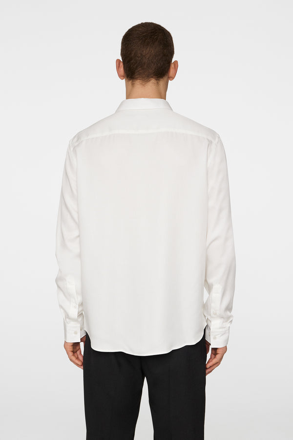 J.lindeberg Slim LS Comfort Tencel Shirt Cloud White