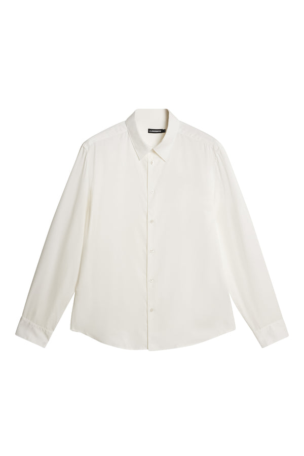 J.lindeberg Slim LS Comfort Tencel Shirt Cloud White