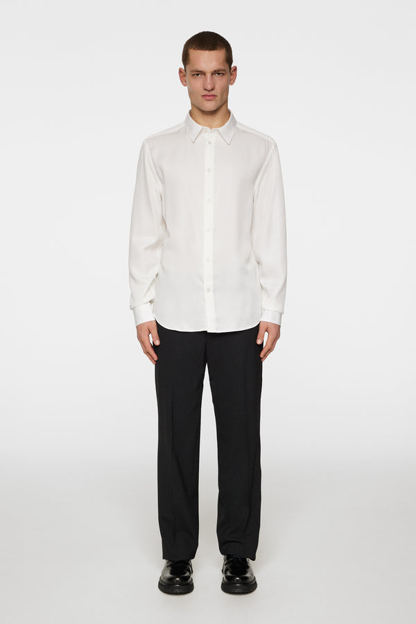 J.lindeberg Slim LS Comfort Tencel Shirt Cloud White