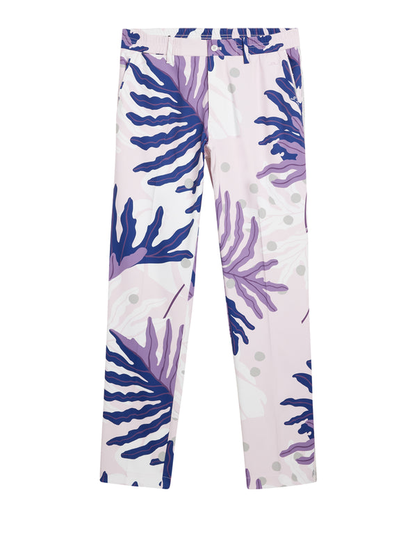 J.lindeberg Stuart Print Stripe Pant Paradise Monstera Pink