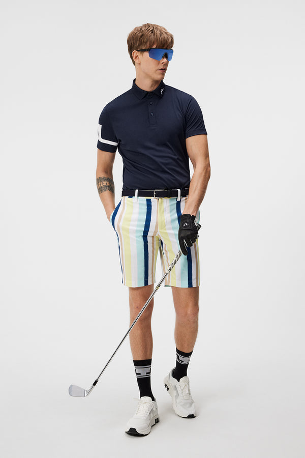 J.lindeberg Tim Print Shorts Painted Stripe Wax Yellow