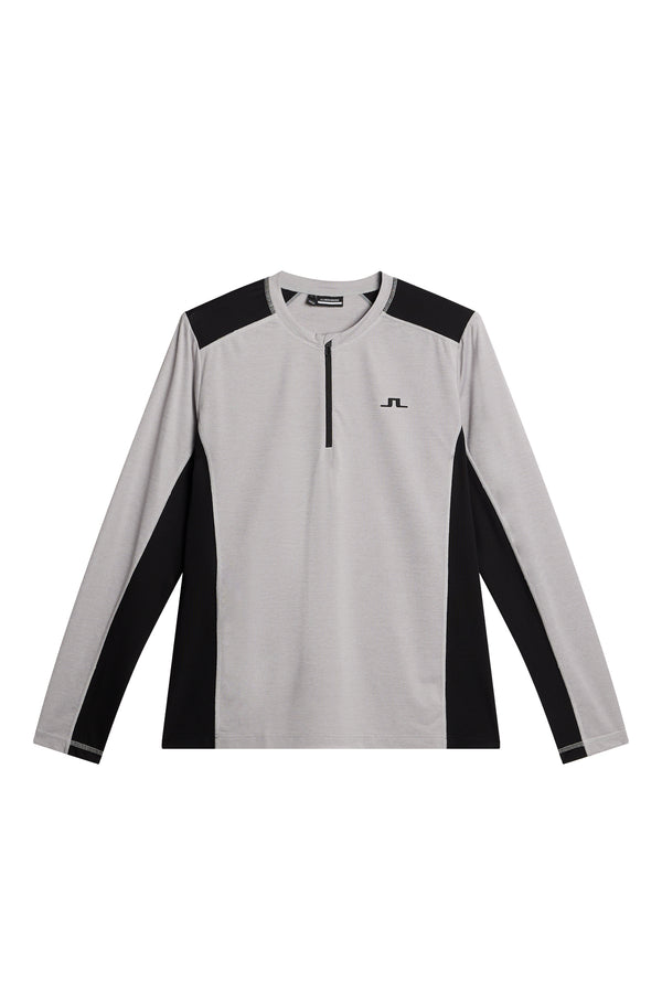 J.lindeberg Tomas Long Sleeve T Shirt Light Grey Melange