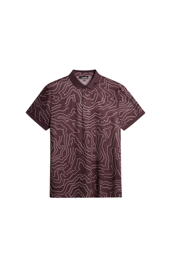 J.lindeberg Tour Tech Print Polo Topo Huckleberry L
