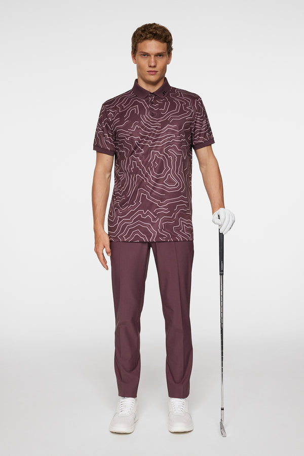 J.lindeberg Tour Tech Print Polo Topo Huckleberry L