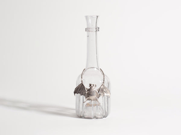 J.w.anderson 19th Century Silver Bat Wine Label In Silver