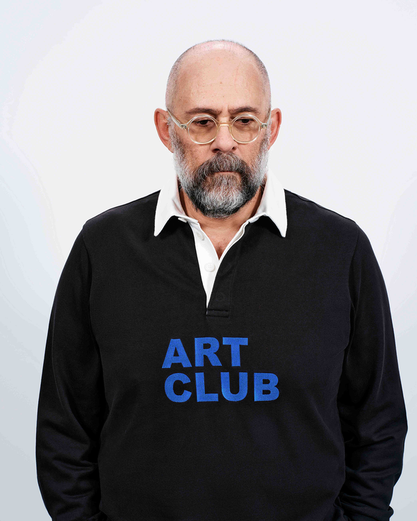 J.w.anderson 'art Club' Rugby Polo Top In Washed Black