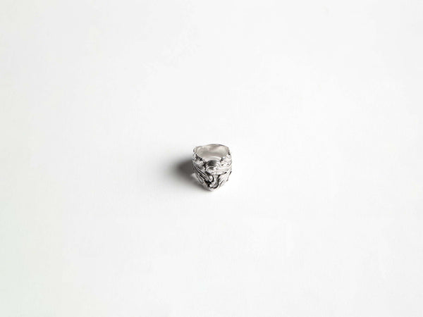 j.w.anderson Baroque casted ring in 18kt white gold