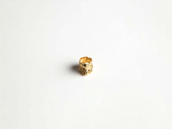 j.w.anderson Baroque casted ring in 18kt yellow gold