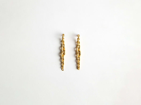 j.w.anderson Chain link earrings in 18kt yellow gold