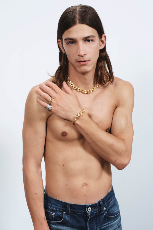 J.w.anderson Chain Link Necklace In 18kt Yellow Gold