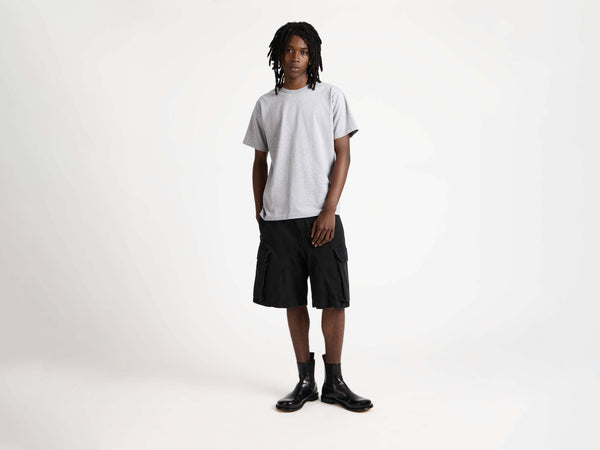 j.w.anderson Embroidered anchor t shirt in mid grey melange