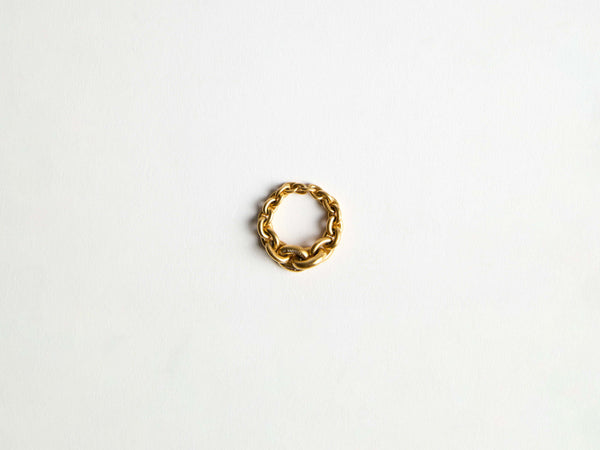 j.w.anderson Chain link ring in 18kt yellow gold