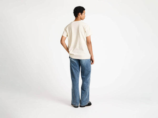 J.w.anderson Circular T Shirt In Ecru