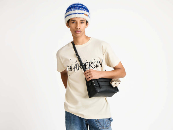 J.w.anderson Circular T Shirt In Ecru