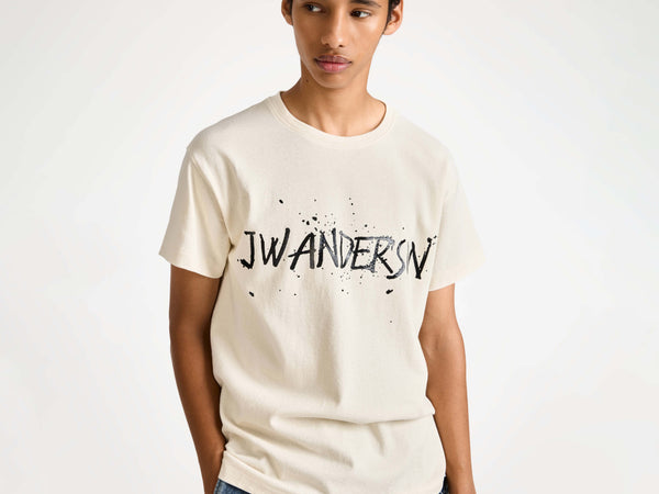j.w.anderson Circular t shirt in ecru