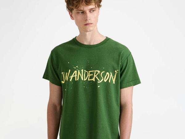 J.w.anderson Circular T Shirt In Green
