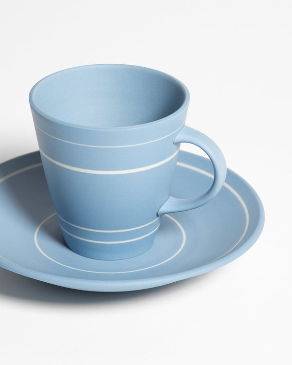 J.w.anderson Coffee Mug And Saucer In Light Blue