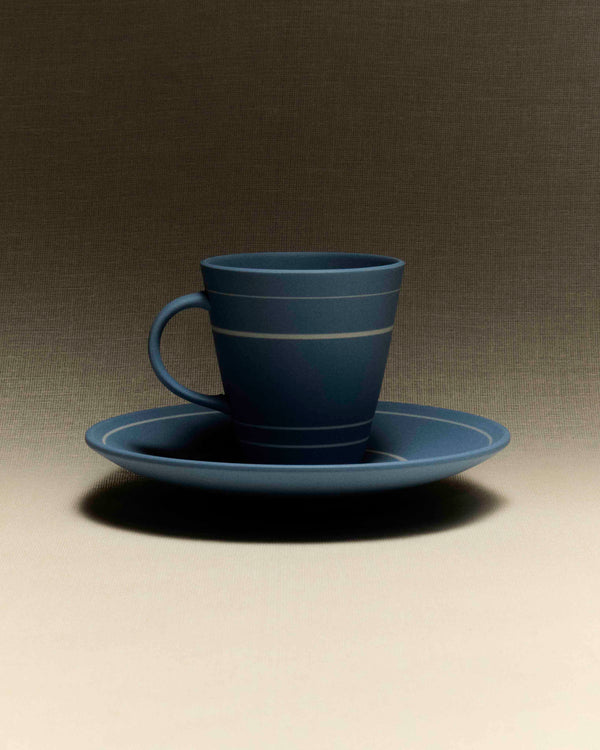 J.w.anderson Coffee Mug And Saucer In Light Blue