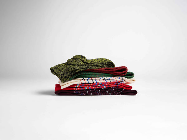 J.w.anderson Cotton Slub Sock In Red