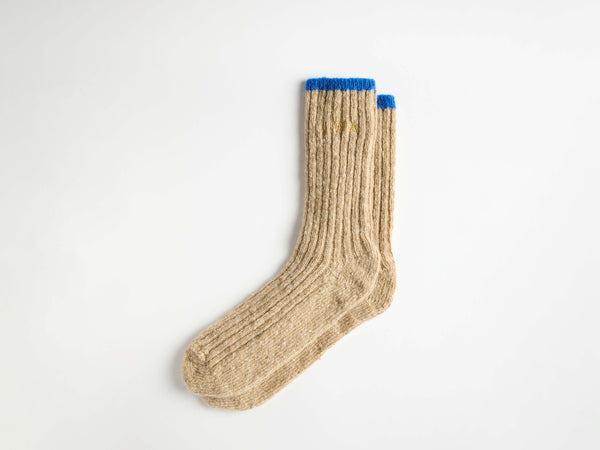 J.w.anderson Donegal Sock In Oatmeal Melange