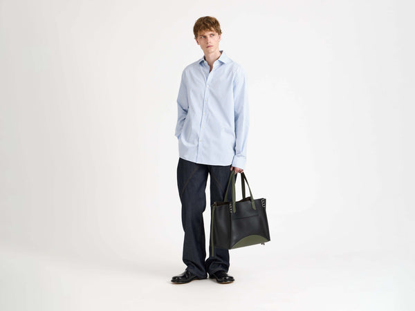 J.w.anderson Dress Shirt In Blue & White
