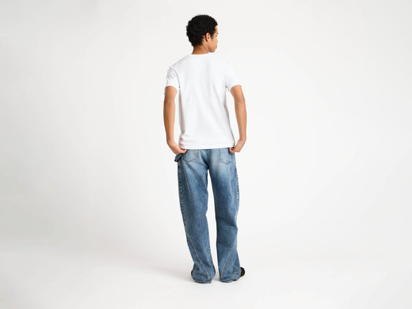 J.w.anderson Embroidered Anchor T Shirt In White