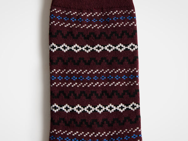 J.w.anderson Fairisle Sock In Black