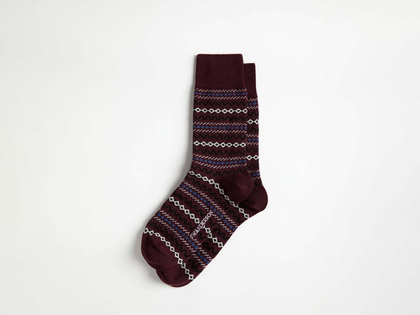 j.w.anderson Fairisle sock in black