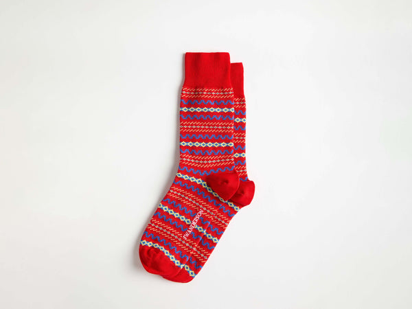 j.w.anderson Fairisle sock in red