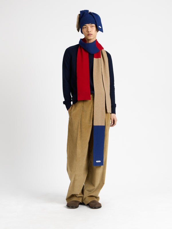 J.w.anderson Four Way Fastened Scarf In Blue