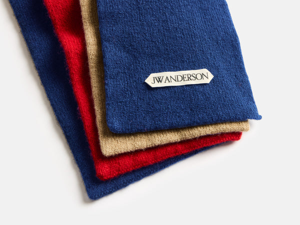 J.w.anderson Four Way Fastened Scarf In Blue