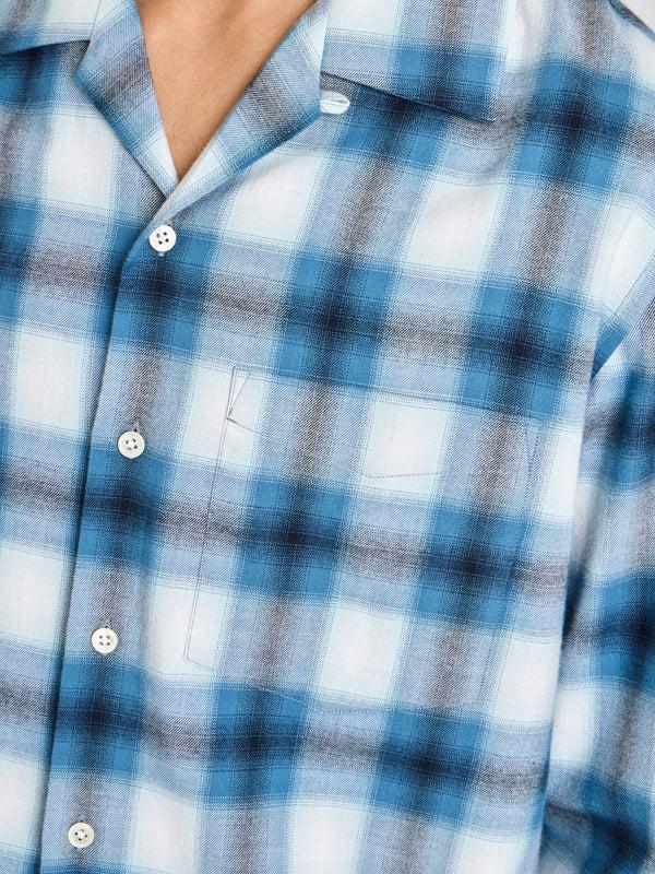 J.w.anderson Gradiant Checkered Shirt In Blue