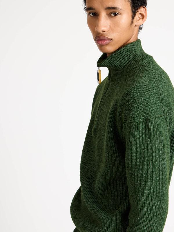 j.w.anderson Half zip jumper in pine